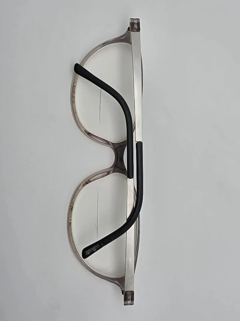 Silhouette SPX 1578 75 3500 Crystal Rose Grey Titanium Cat Eye Eyeglasses Frame